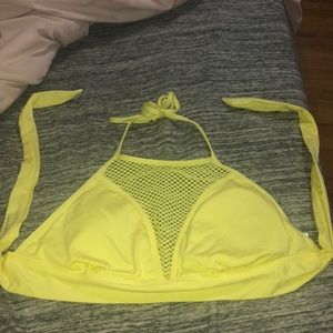 Yellow bikini top